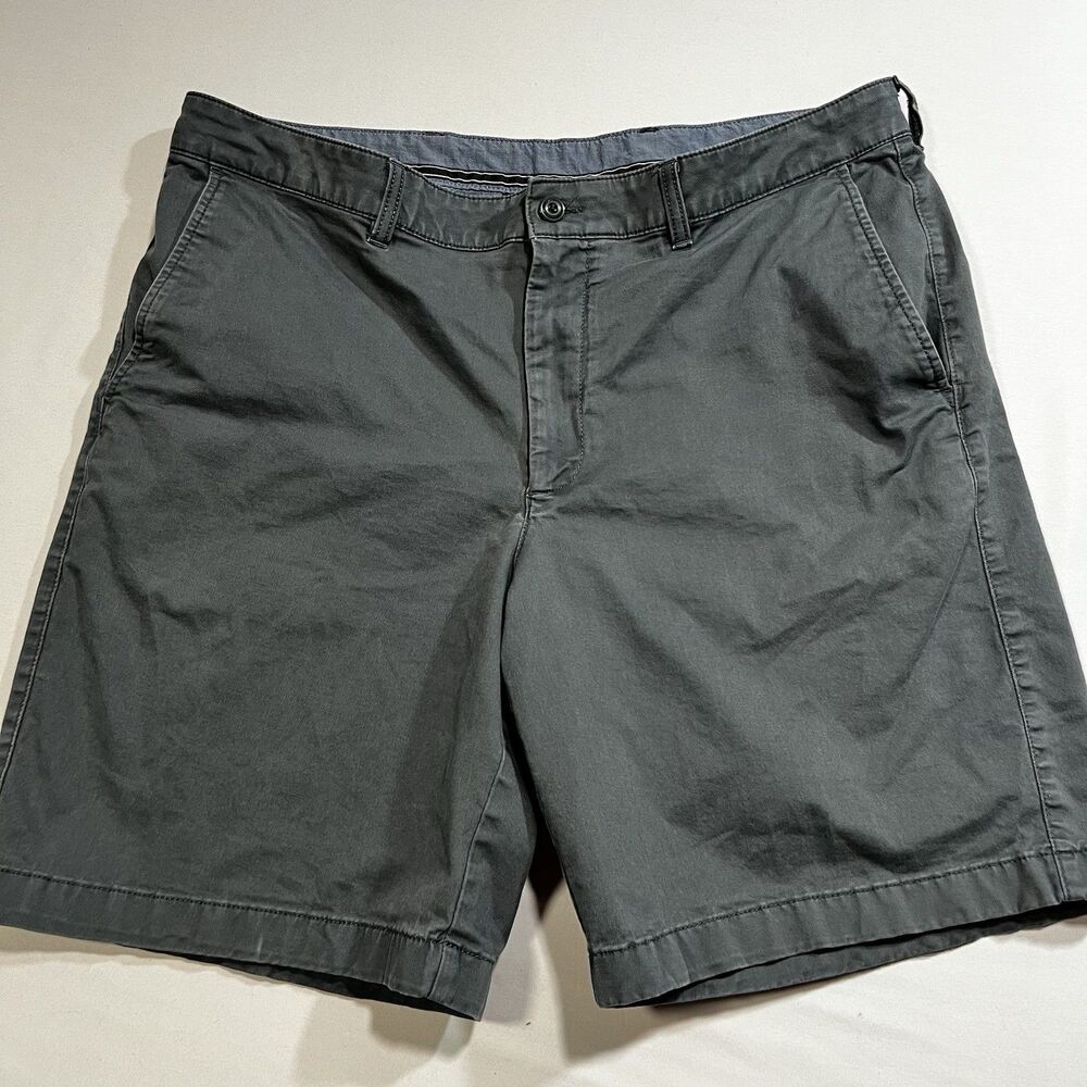 L.L. Bean Men’s Chino Shorts 40W Gray Standard Fit Stretch Cotton Item 503788